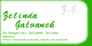 zelinda galvanek business card
